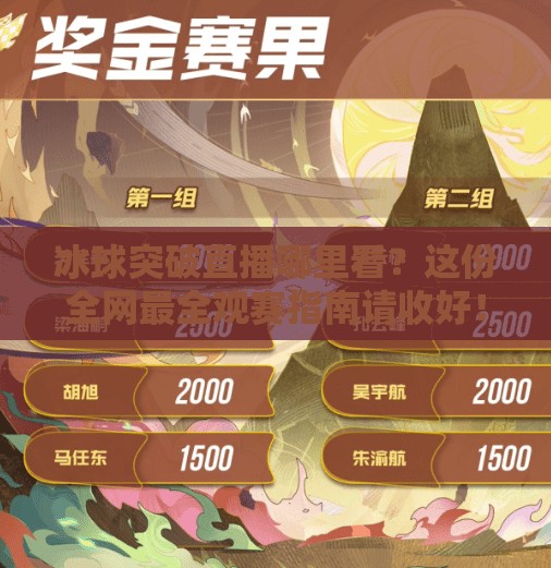 冰球突破直播哪里看？这份全网最全观赛指南请收好！冰球突破直播哪里看